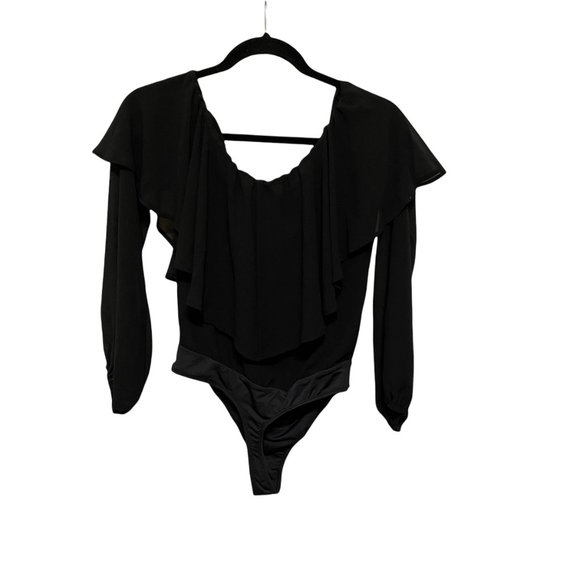 LPA Small Black Remi Off Shoulder Bodysuit NEW WITH TAGS Size Small - Picture 3 of 7